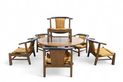 A. Brandt Ranch Oak Table & Chairs - 6
