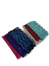 Lace & Sequin Scarves - 6