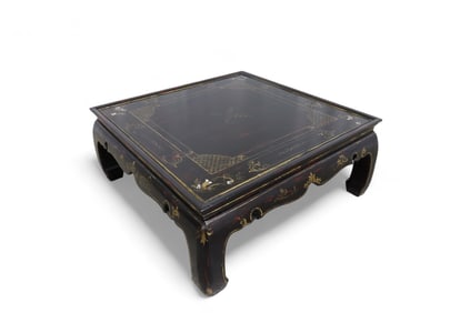 Hand Painted Chinoiserie Coffee Table