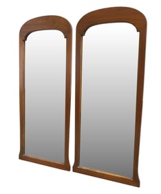 Mid Century Walnut Mirrors - Pair