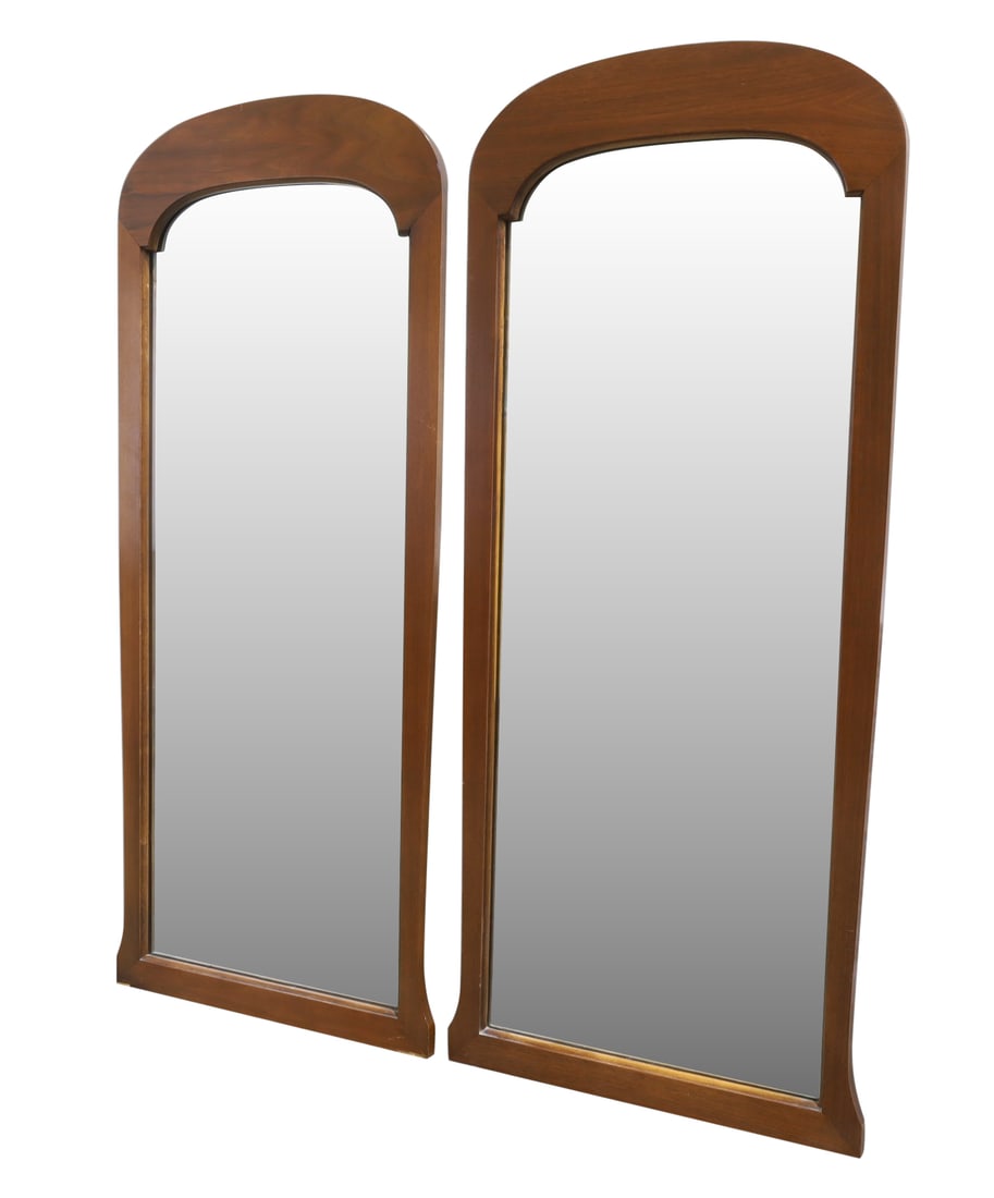 Mid Century Walnut Mirrors - Pair (1 of 11)