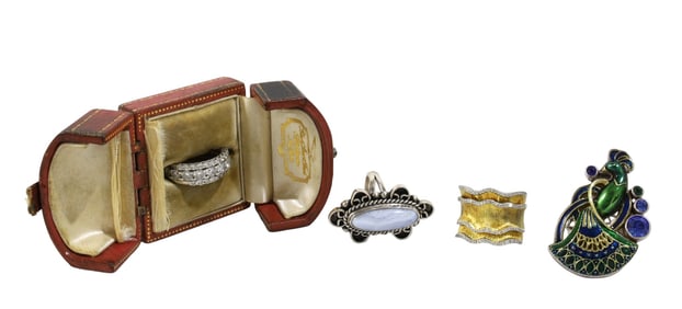 Sterling Silver Ring Lot - 6