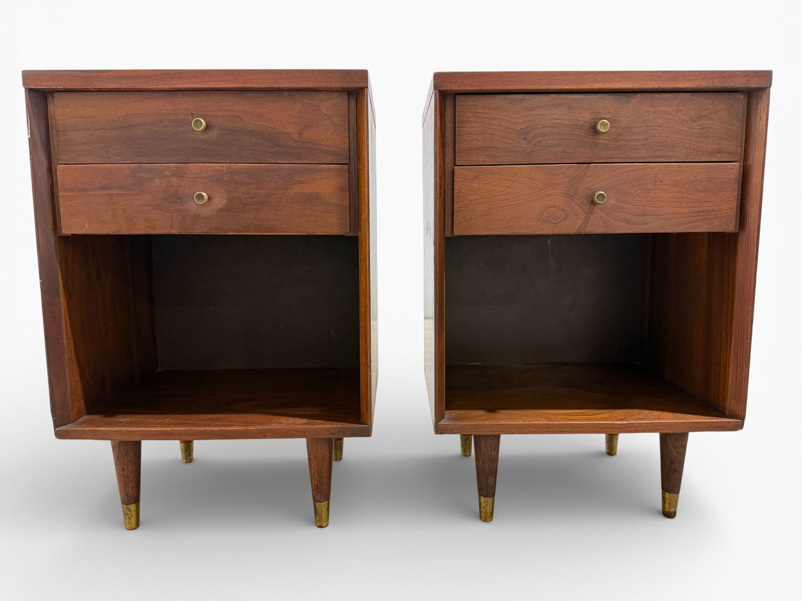 John Stuart Walnut End Stands & Headboard (1 of 20)