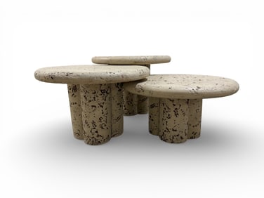Faux Stone Nesting Tables - 3