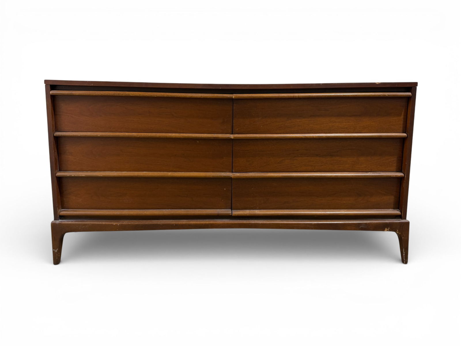 Lane Rhythm Mid Century 6-Drawer Walnut Dresser (1 of 15)