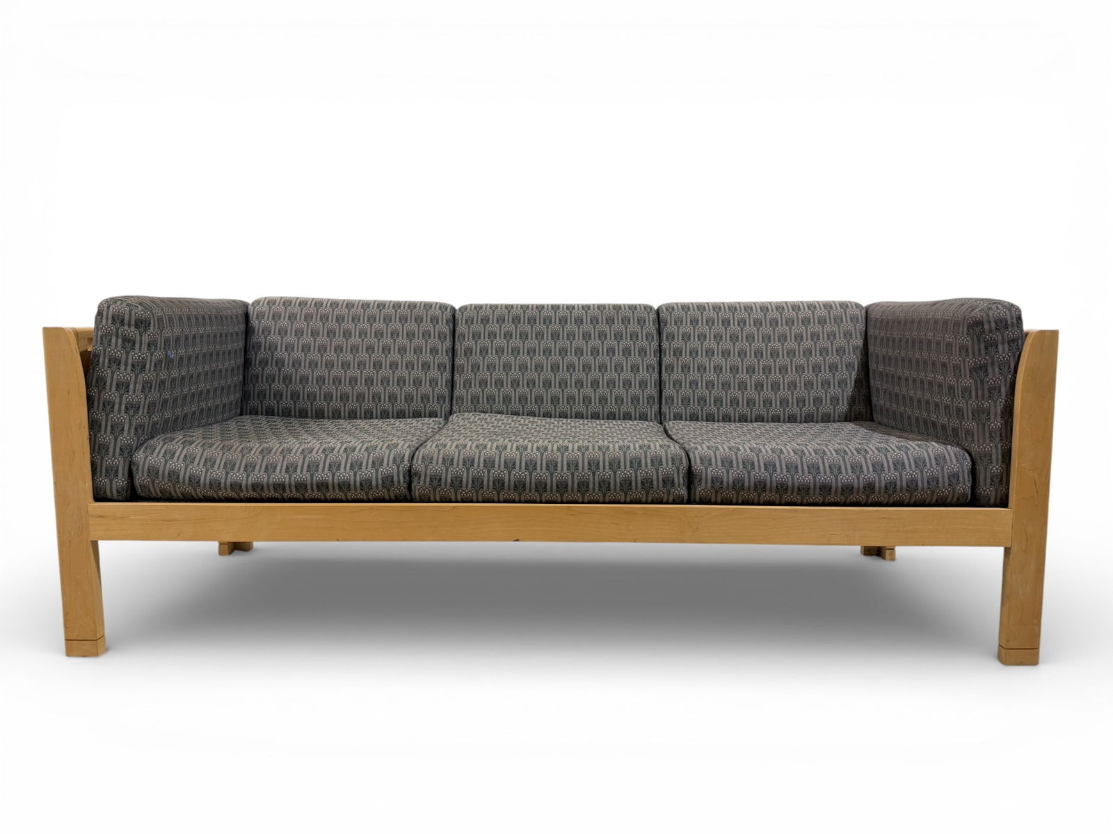 Shuford Hickory Birch Wood 3-Seat Sofa (1 of 9)