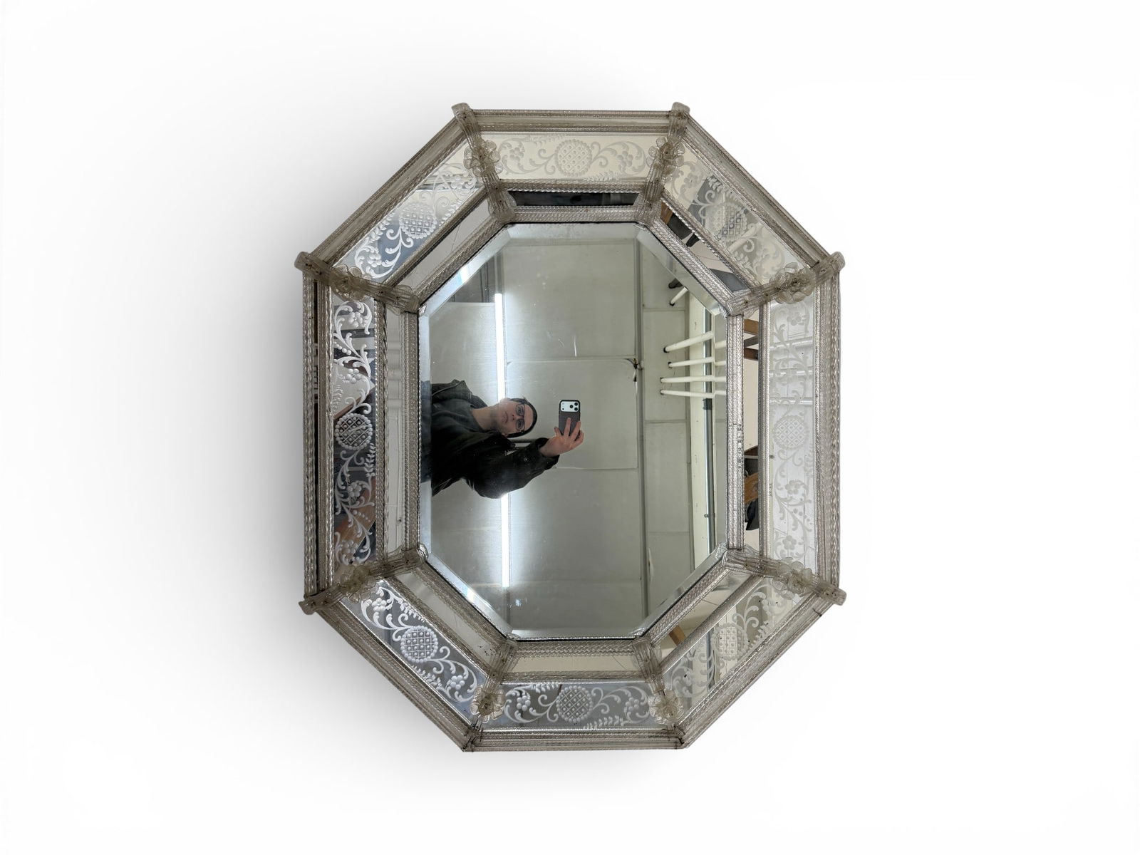 Venetian Art Deco Style Mirror (1 of 17)