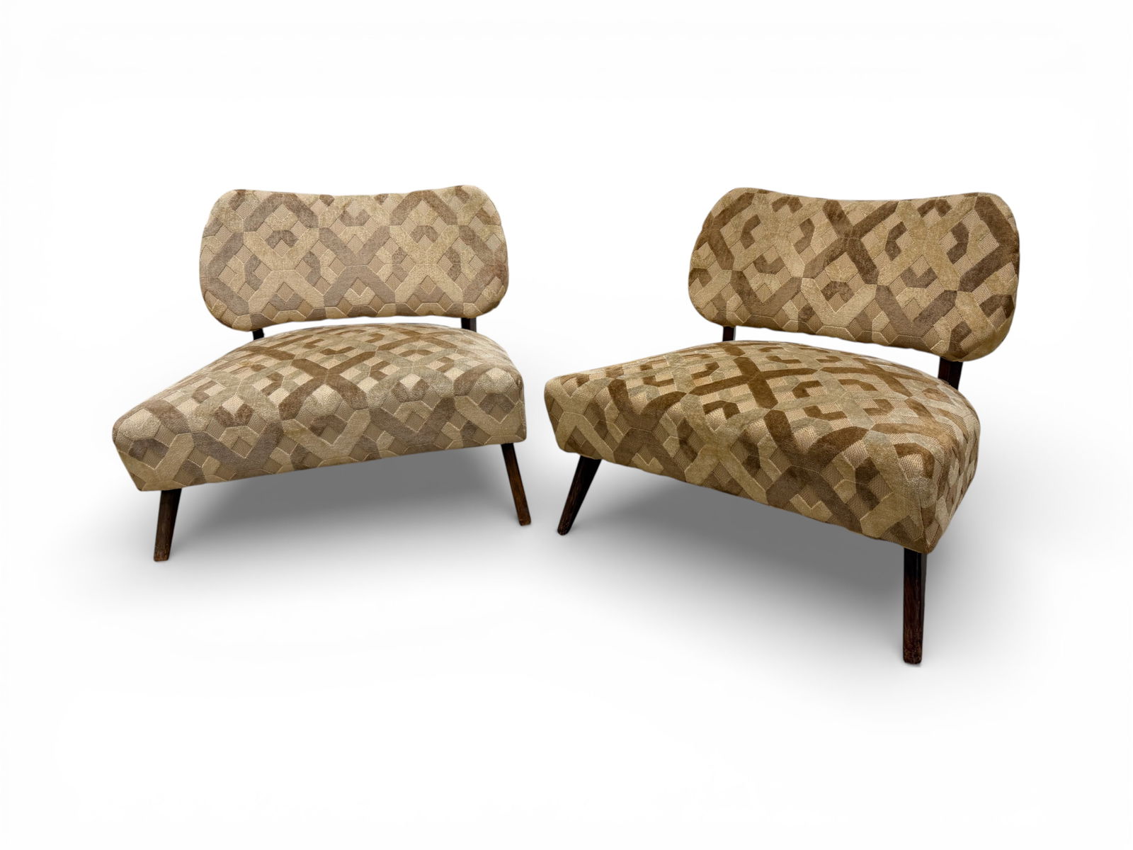 Mid Century Accent Chairs - Pair (1 of 13)