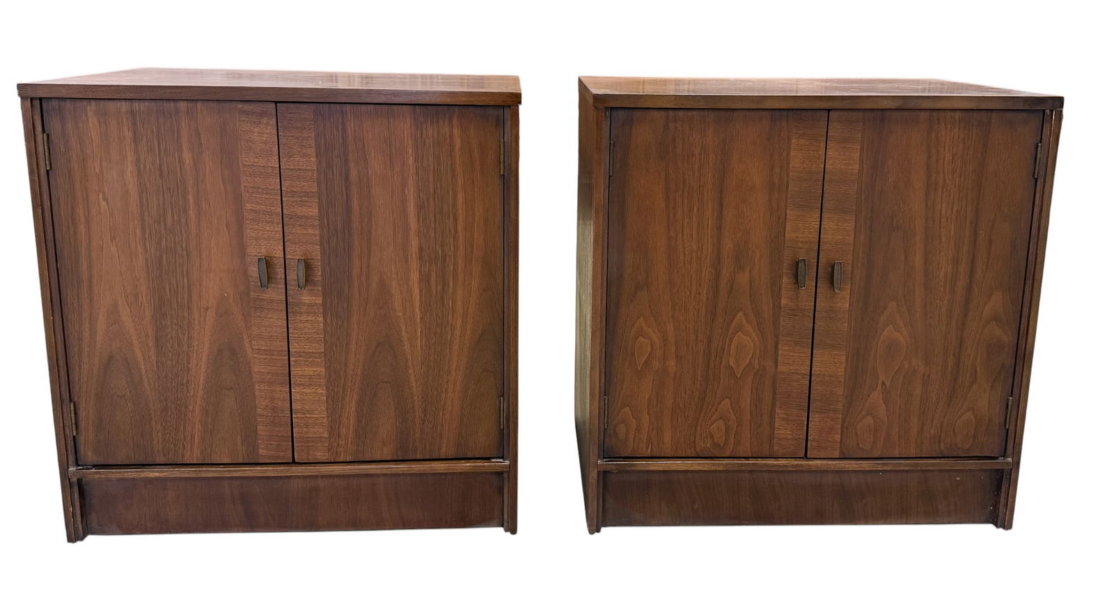 Mid Century Walnut Nightstands - Pair (1 of 17)