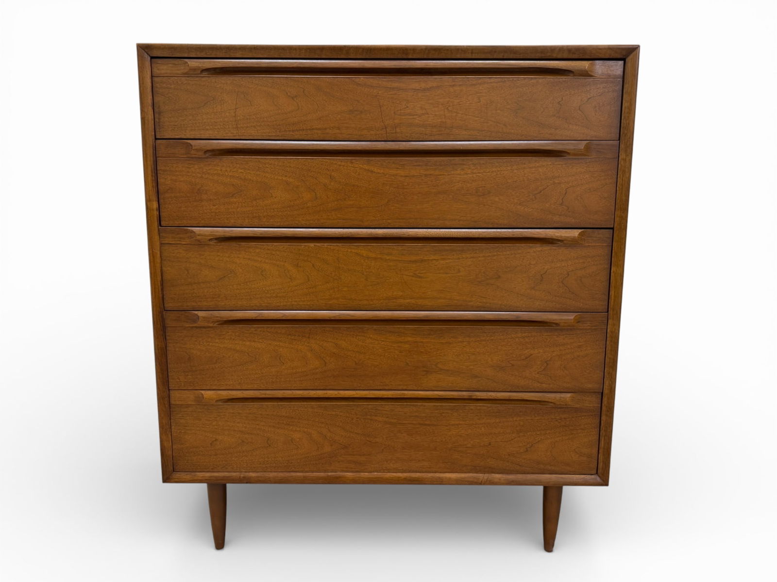 Lane Walnut 6-Drawer High Chest (1 of 20)