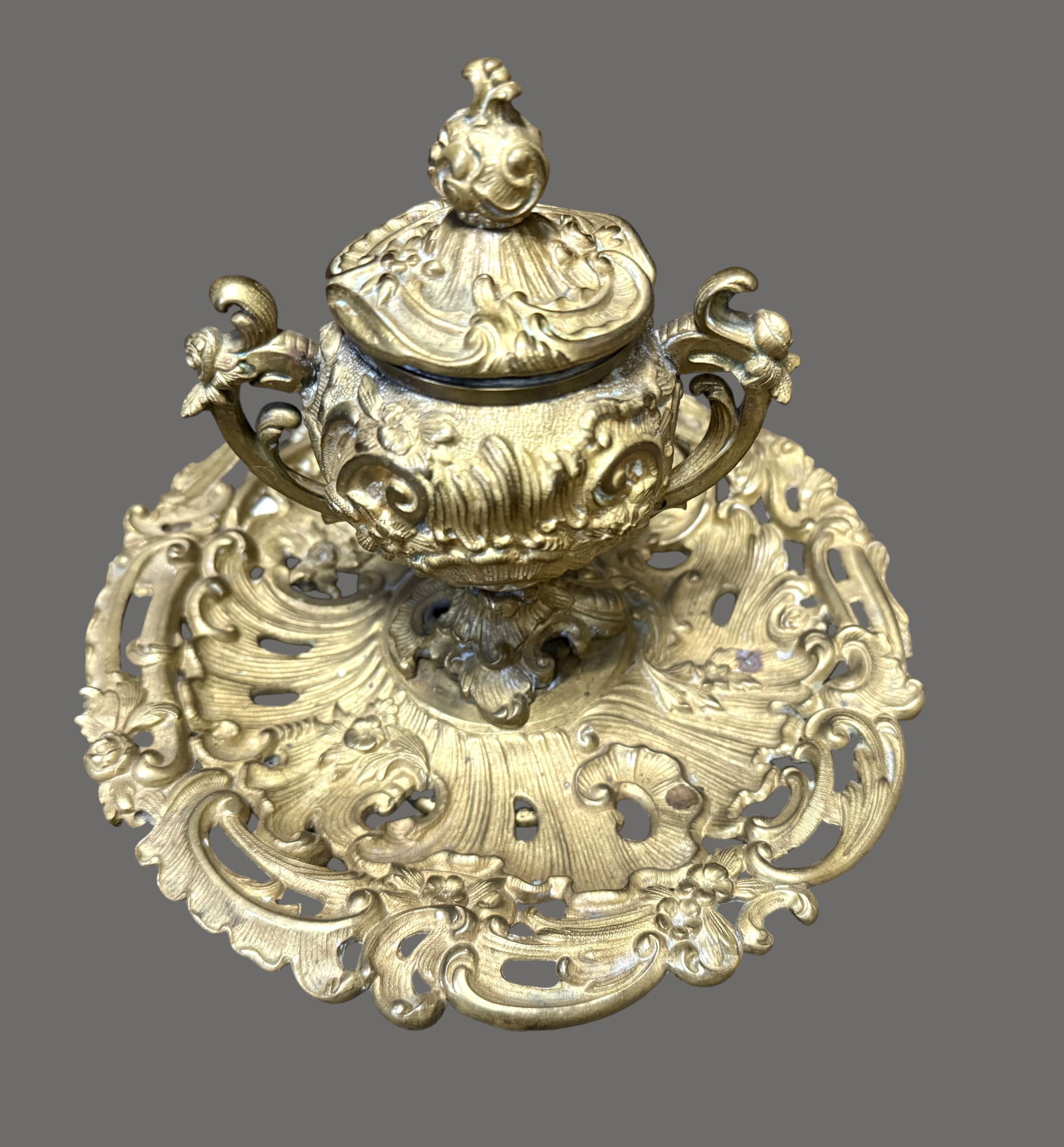 French Gilt Bronze Inkwell (1 of 12)