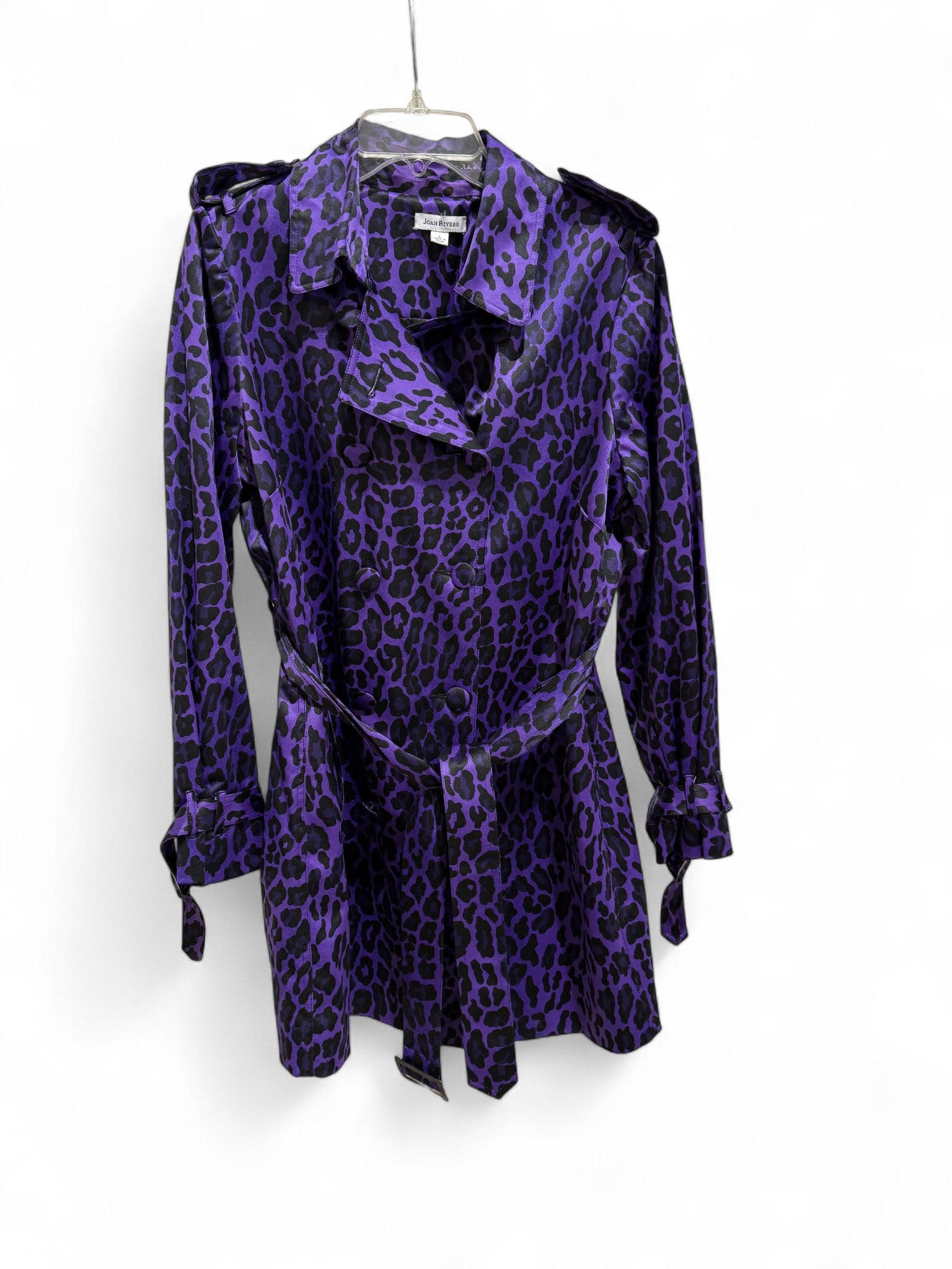 Joan Rivers Animal Print Trench Coat (1 of 7)