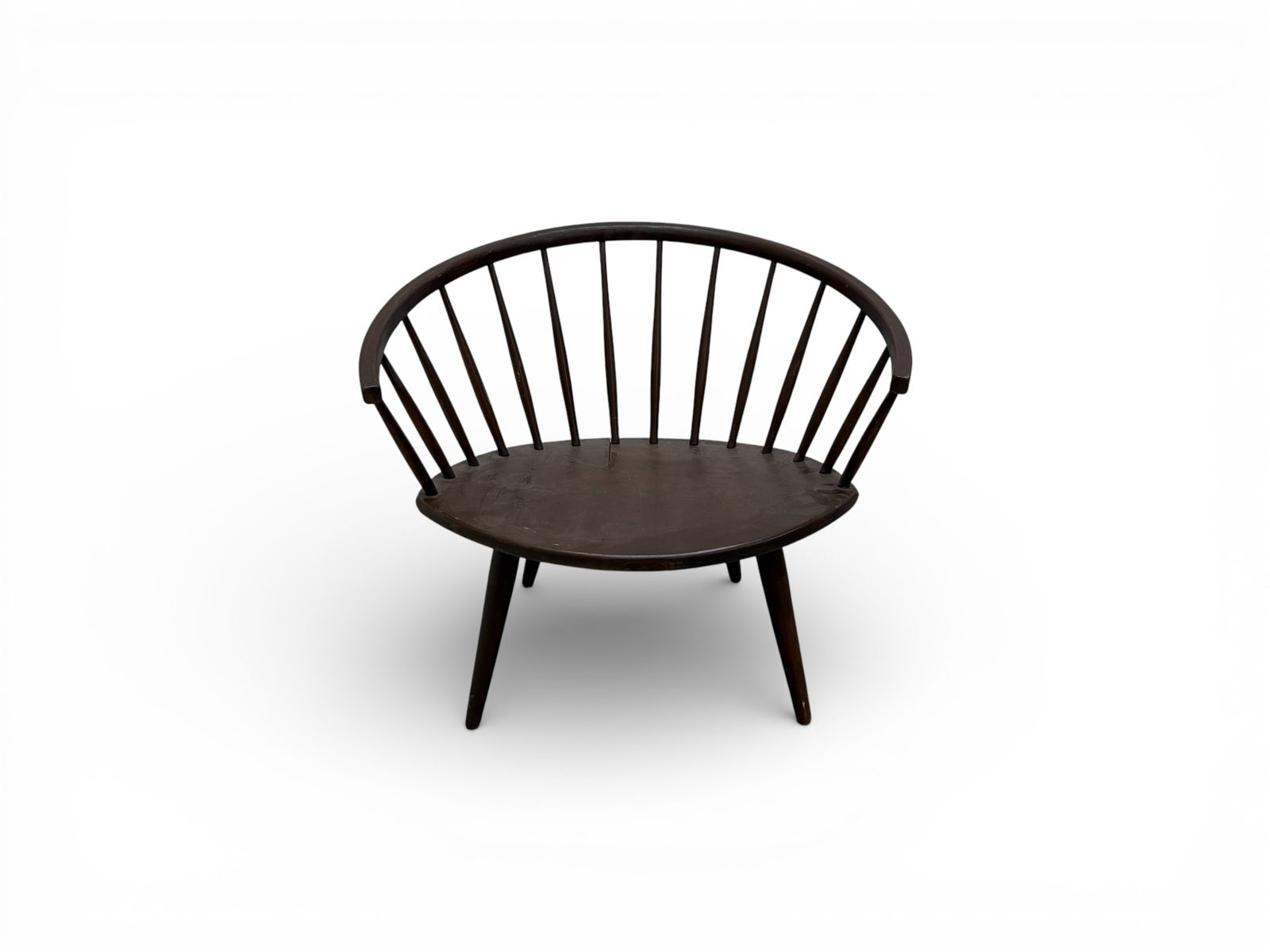 Yngve Ekström 'Arka' Chair: Yngve Ekström 'Arka' Chair with a spindle back Dimensions: H:25.5" W:28" D:18" Seat Height:15"