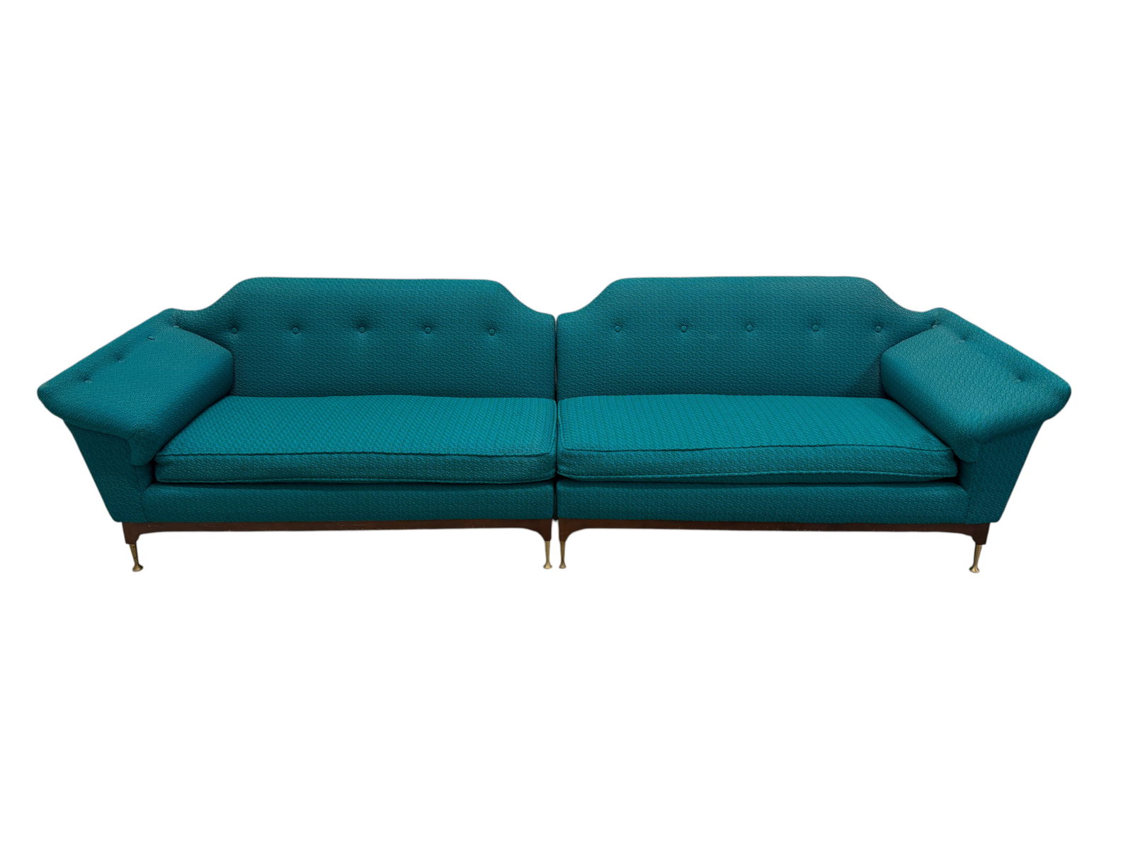 2 Piece Mid Century Modern Walnut Sofa (1 of 18)