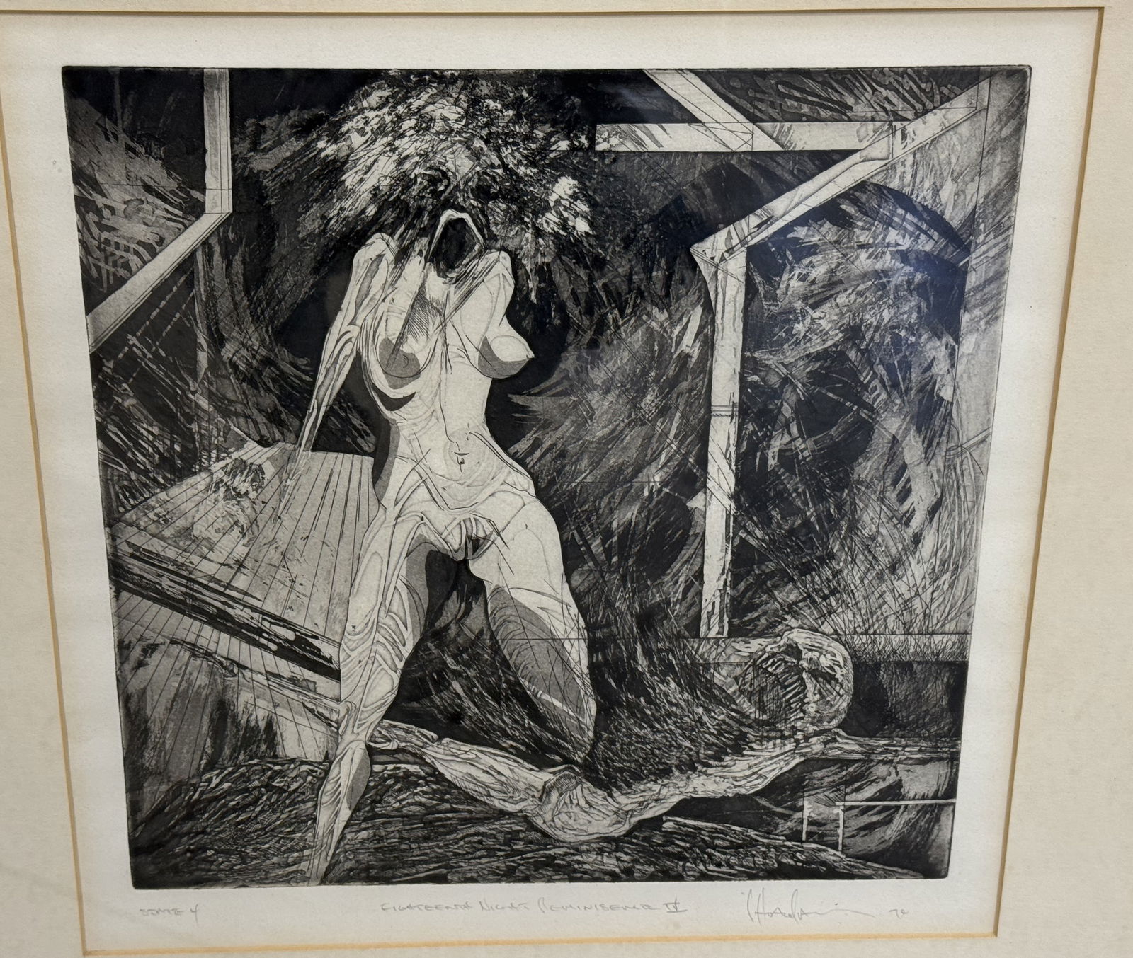 Signed Black & White Pencil Sketch (1 of 10)