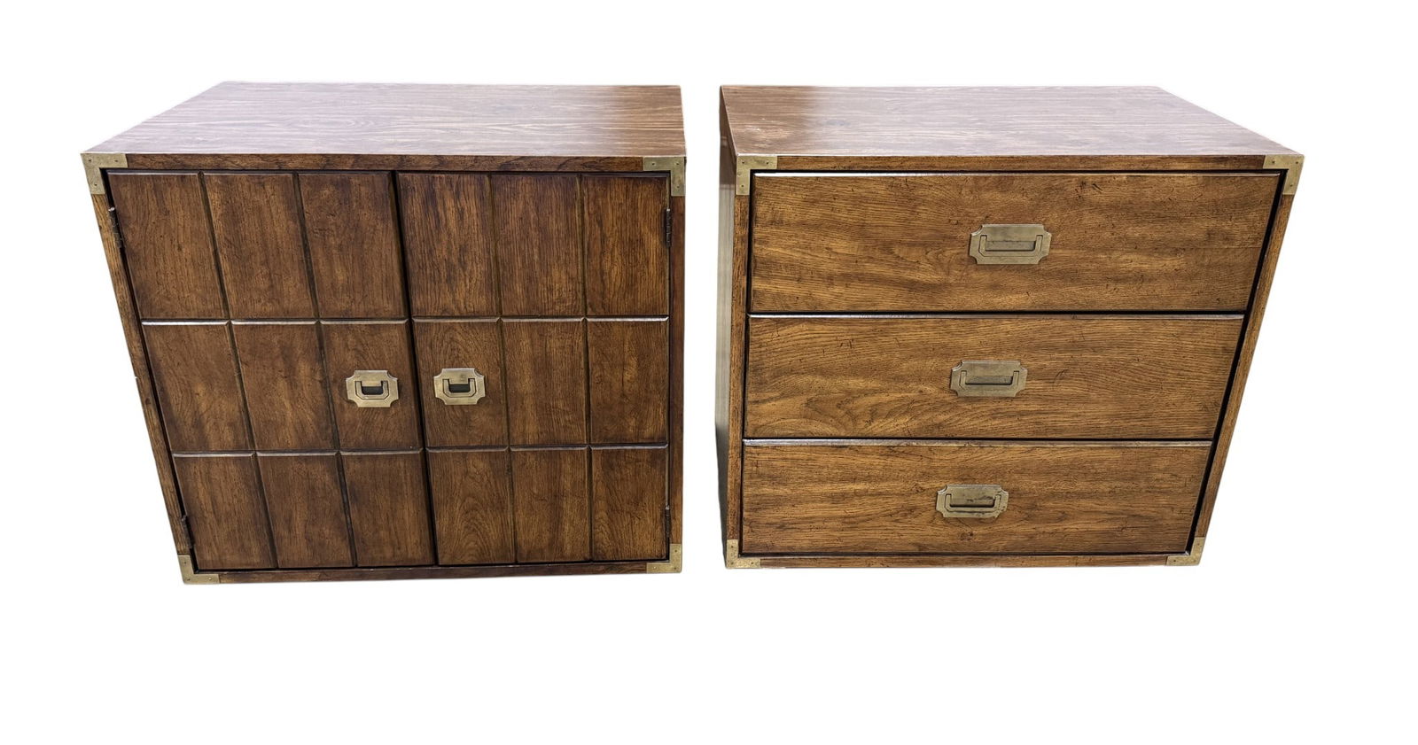 Campaign Style Stacking Cabinets - 2 - 2