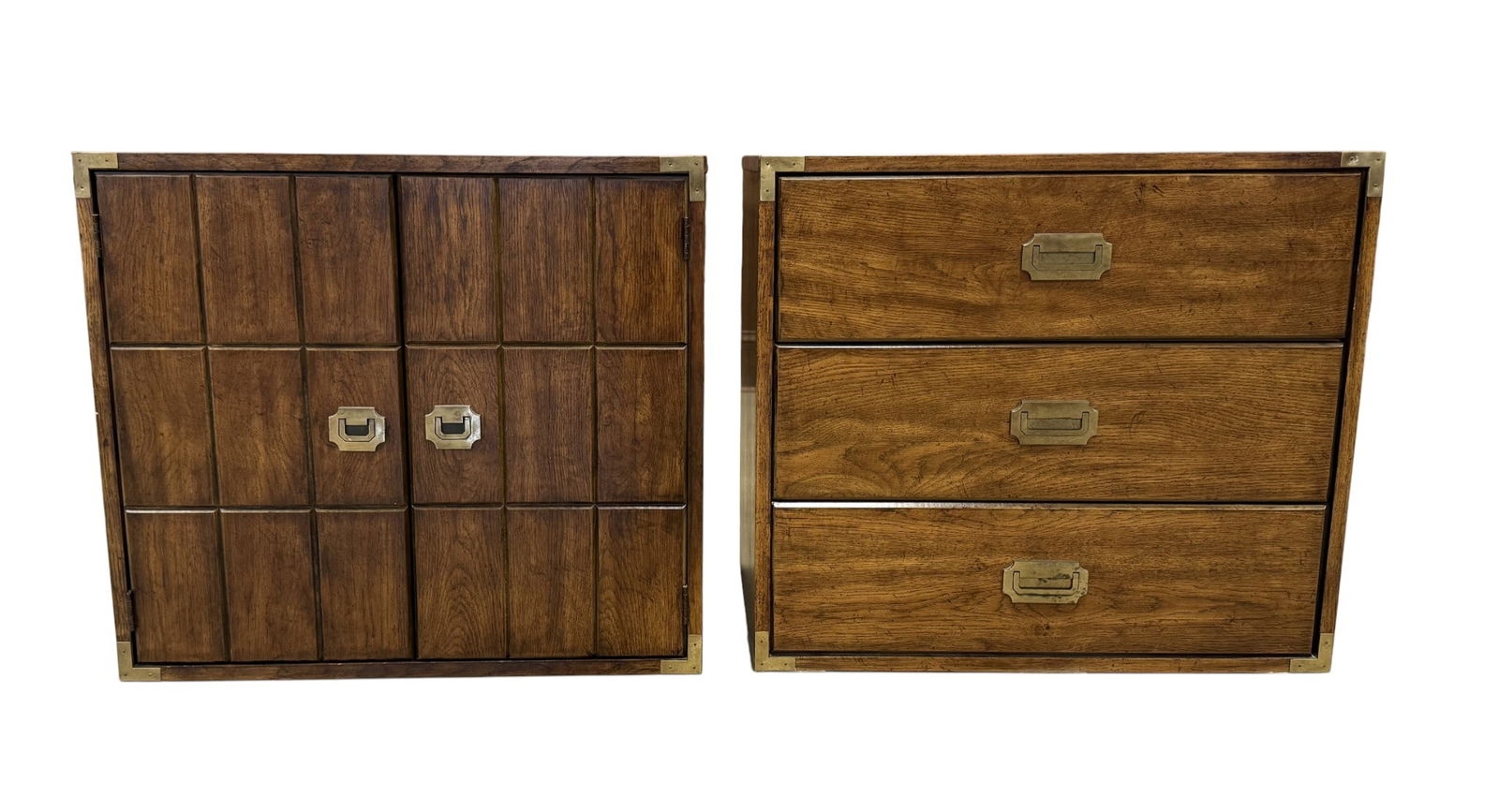 Campaign Style Stacking Cabinets - 2 - 3