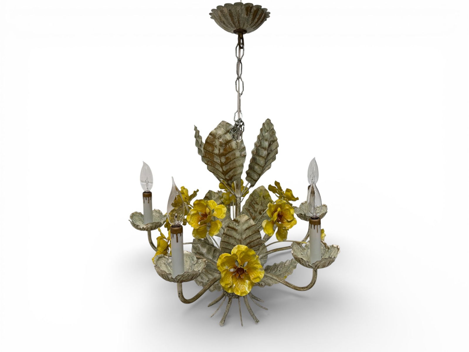 Metal Floral Chandelier (1 of 13)