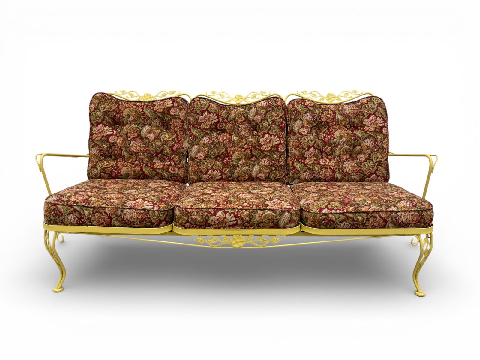 Woodard Chantilly Rose Three-Seat Sofa (1 of 11)