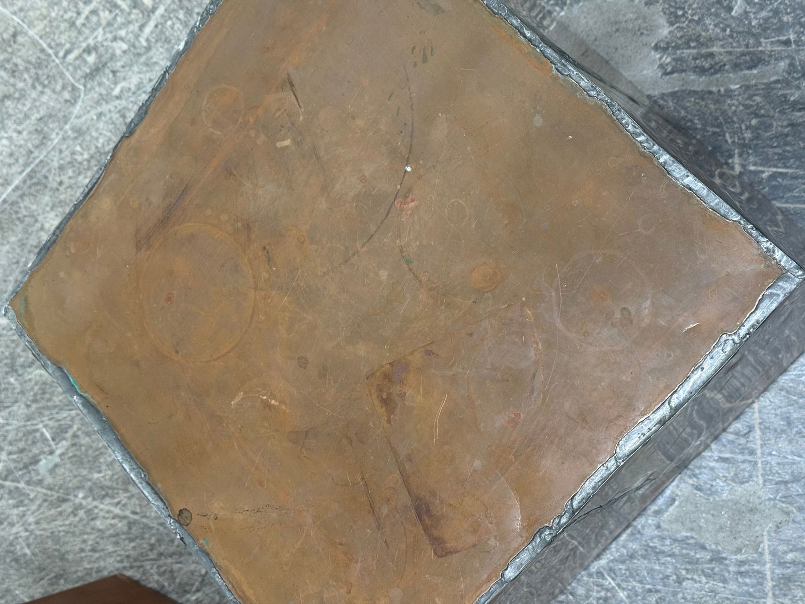 Brutalist Copper Cubes - Pair - 14
