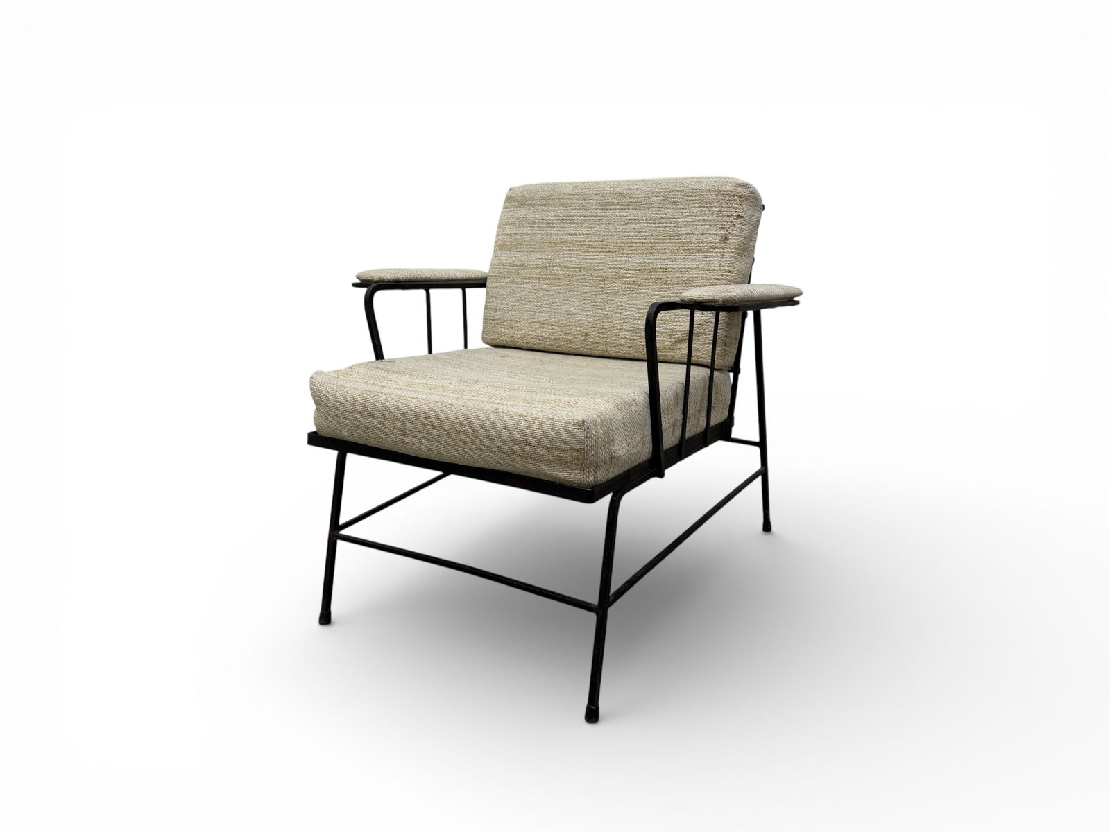 Dan Johnson Style Iron Arm Chair (1 of 11)
