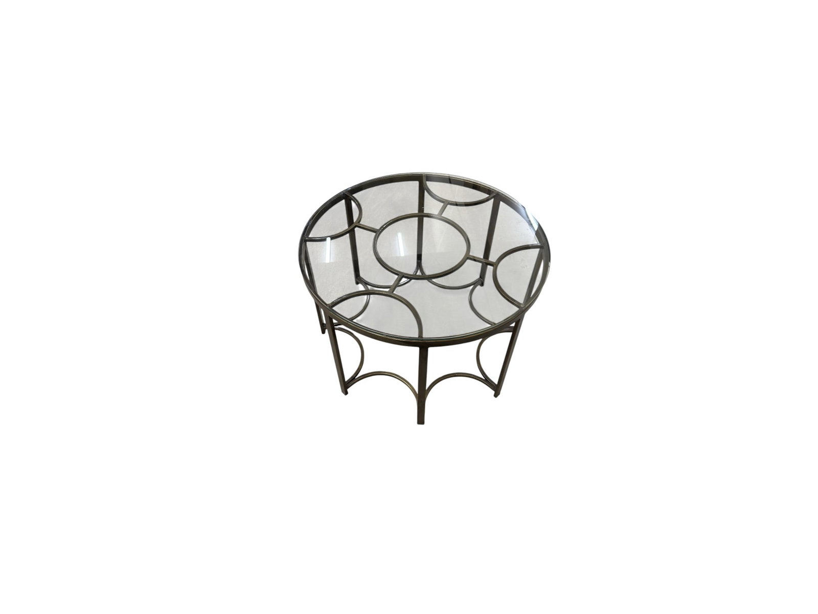 Mid Century Bronze Side Table (1 of 9)