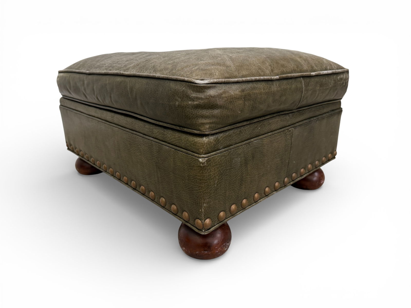 Leather Wingback Chairs - Pair - 7