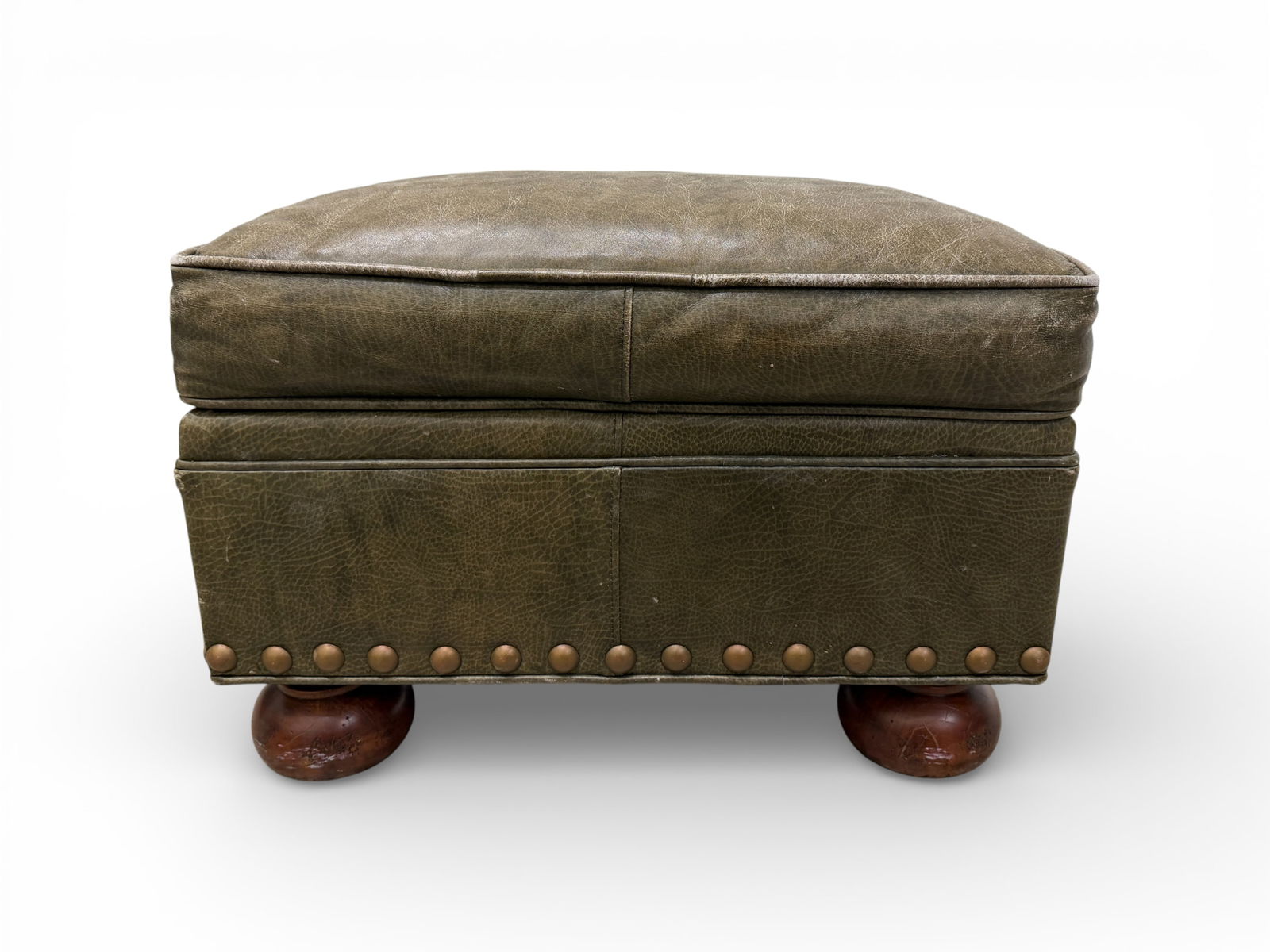 Leather Wingback Chairs - Pair - 8