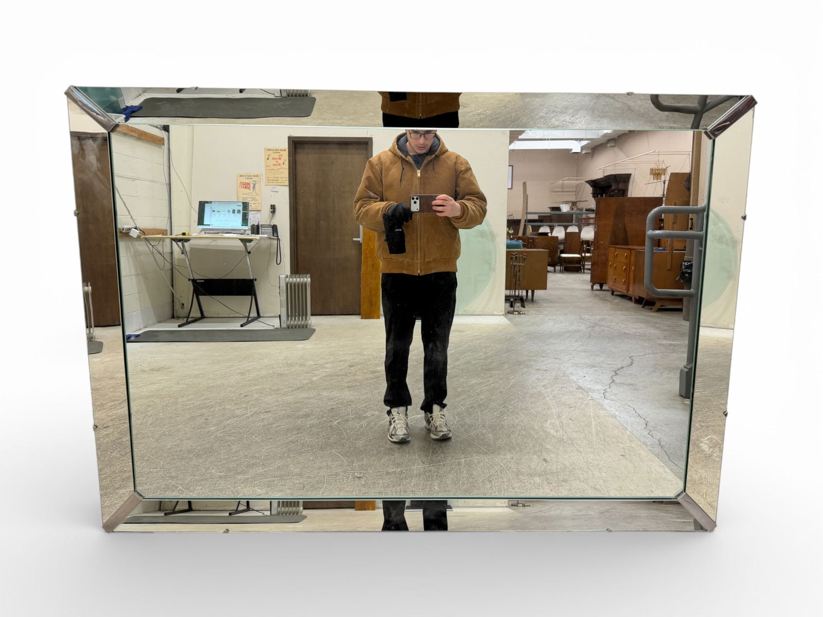 Italian Frameless Style Mirror (1 of 9)