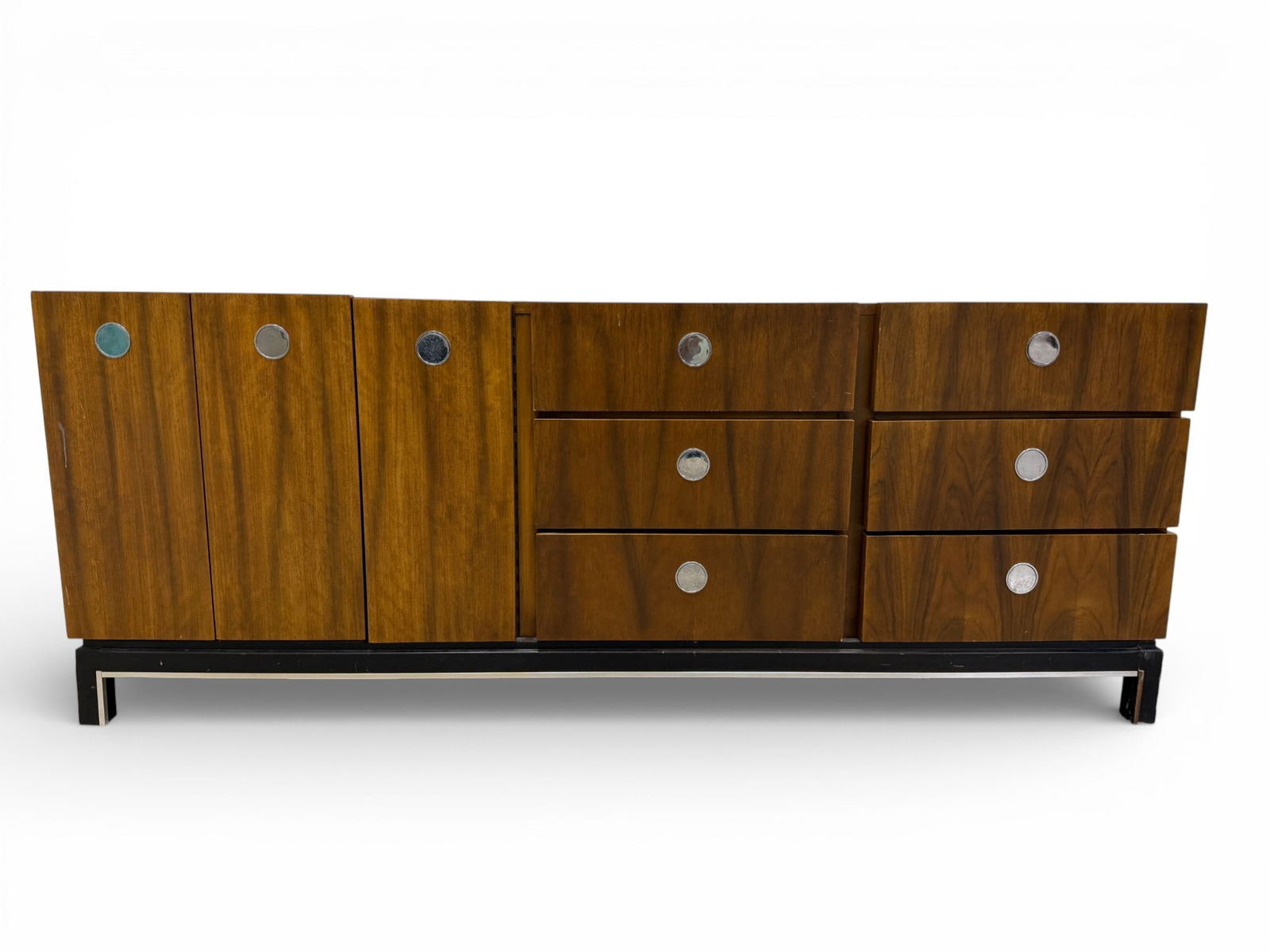 Black & Rosewood Chrome Long Dresser (1 of 20)