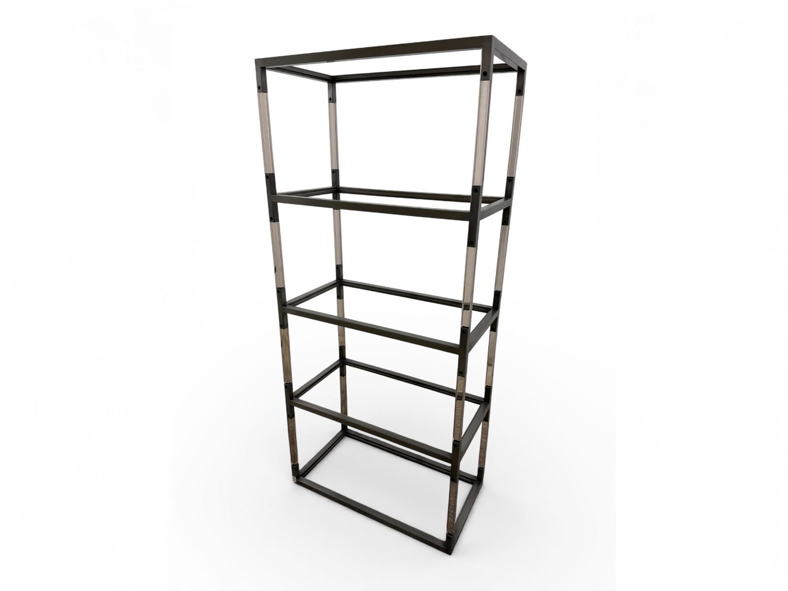 Metal & Glass Etagere Bookcase (1 of 15)