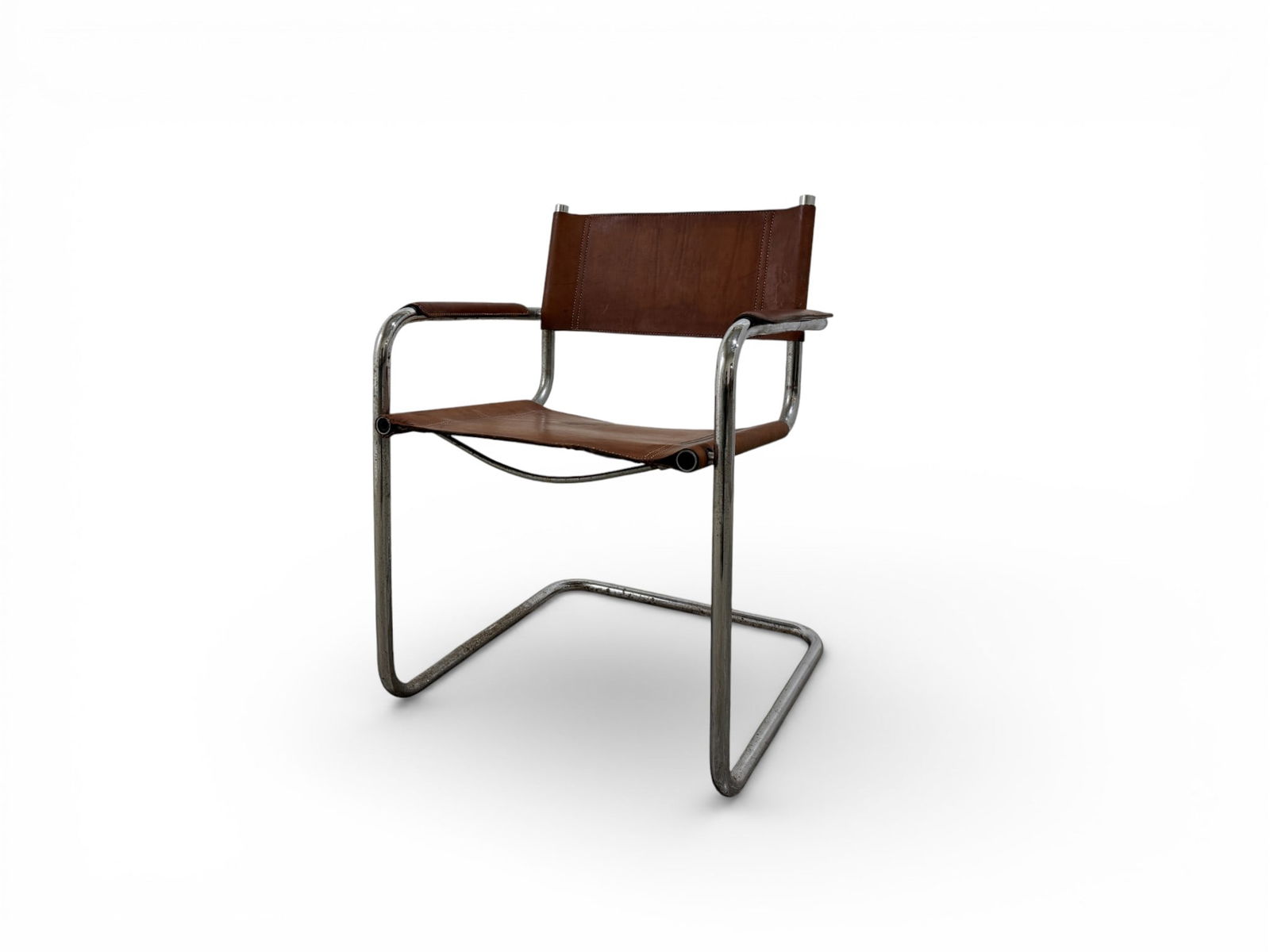 Mart Stam Leather Cantilever Armchair (1 of 13)
