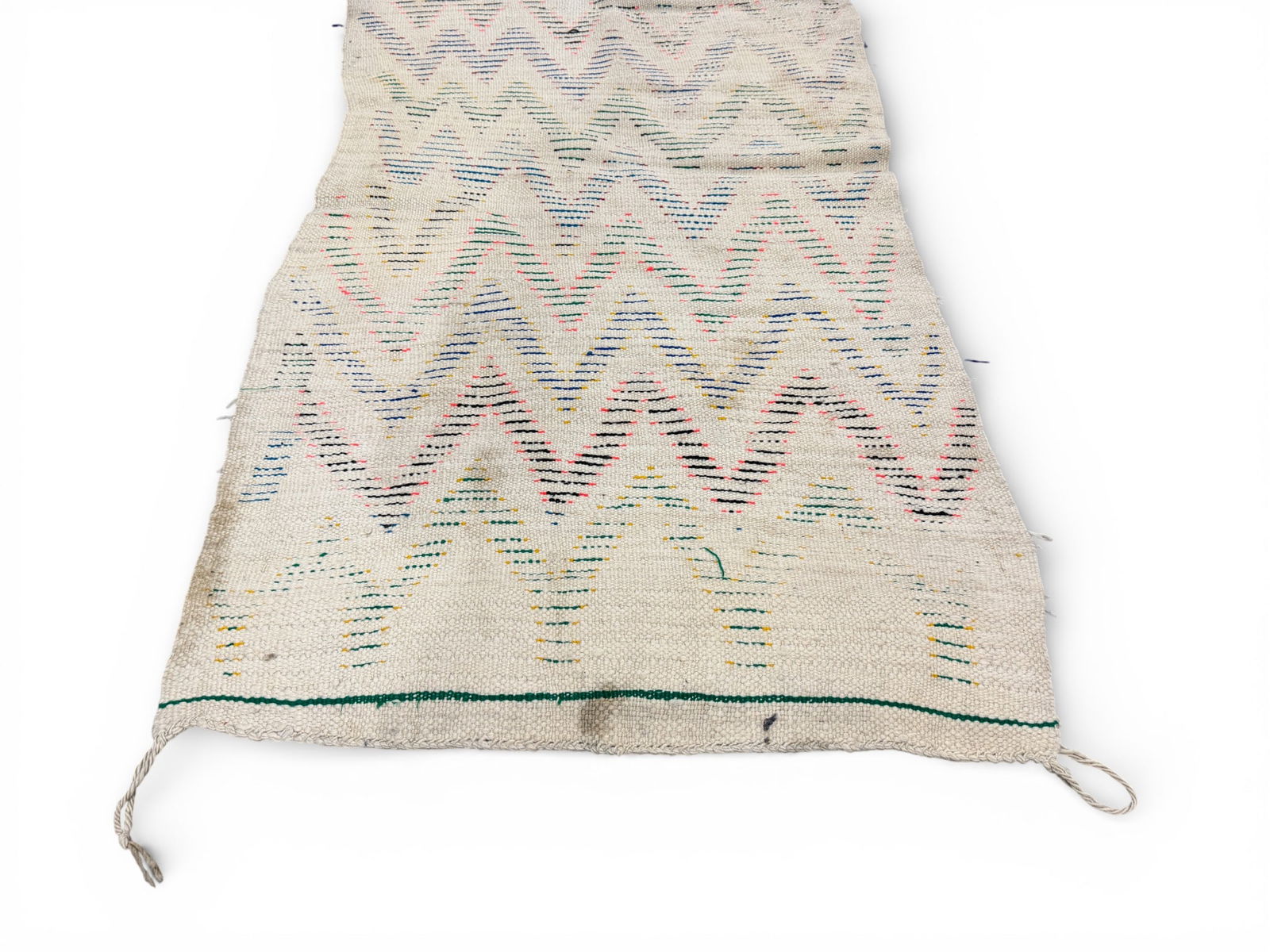 Hand-Knotted Chevron Runner - 11