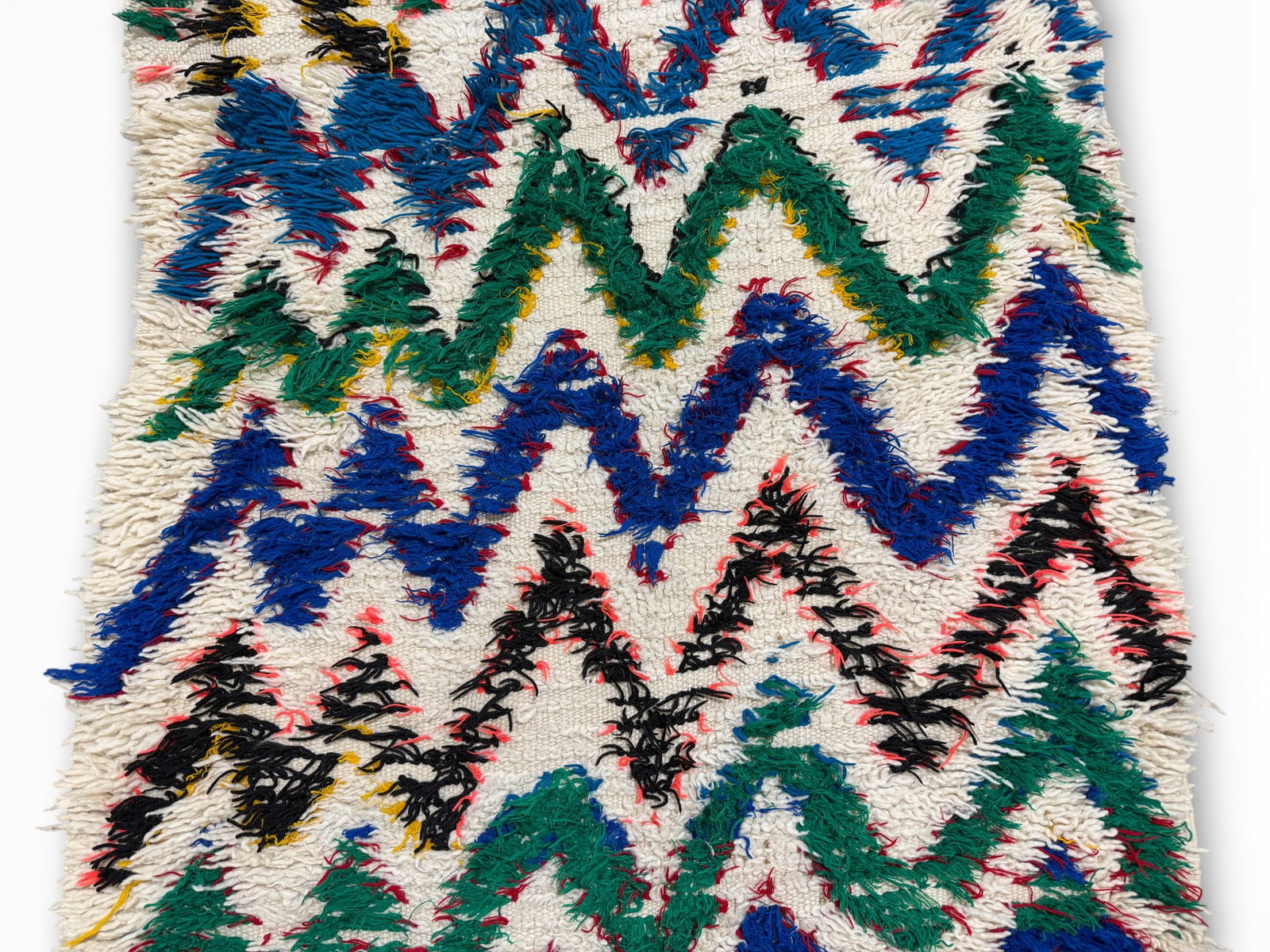 Hand-Knotted Chevron Runner - 7