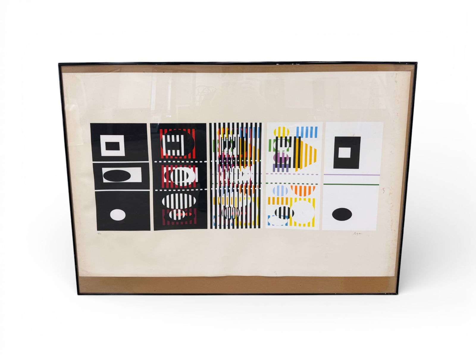 Signed Yaacov Agam - The Five Phases Lithograph (1 of 7)