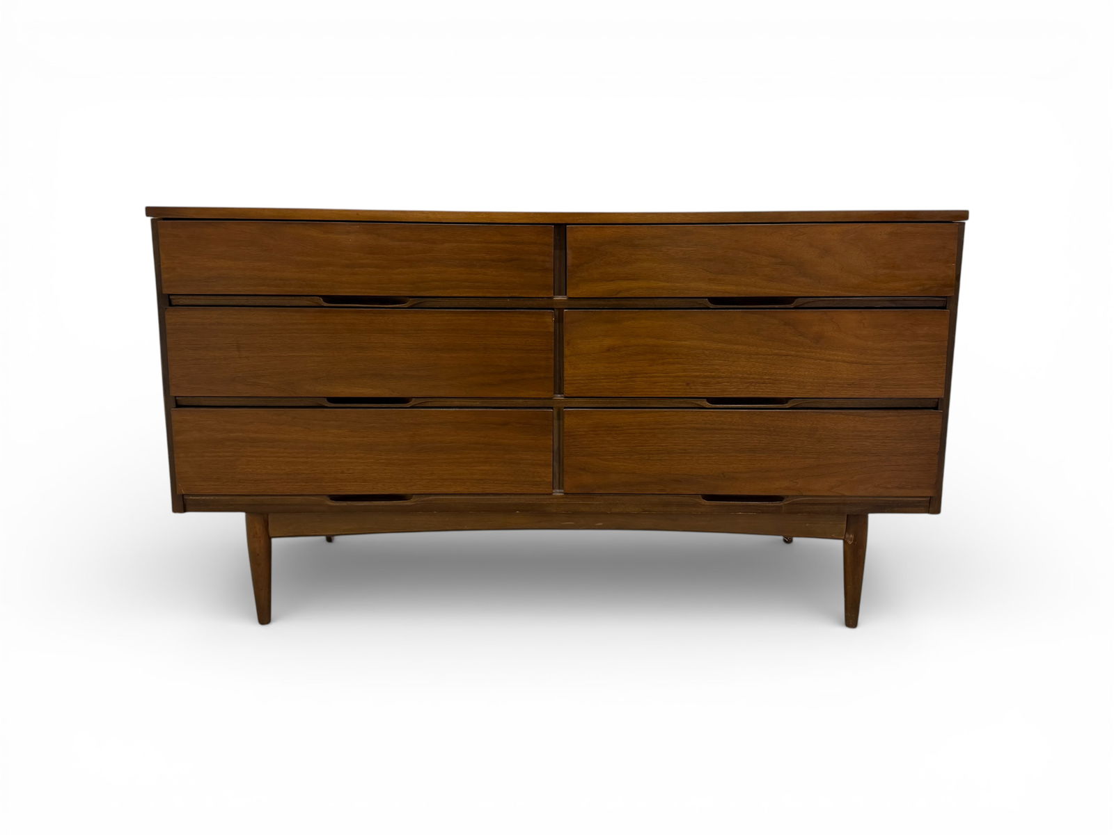 Mid Century Walnut 6-Drawer Dresser (1 of 11)