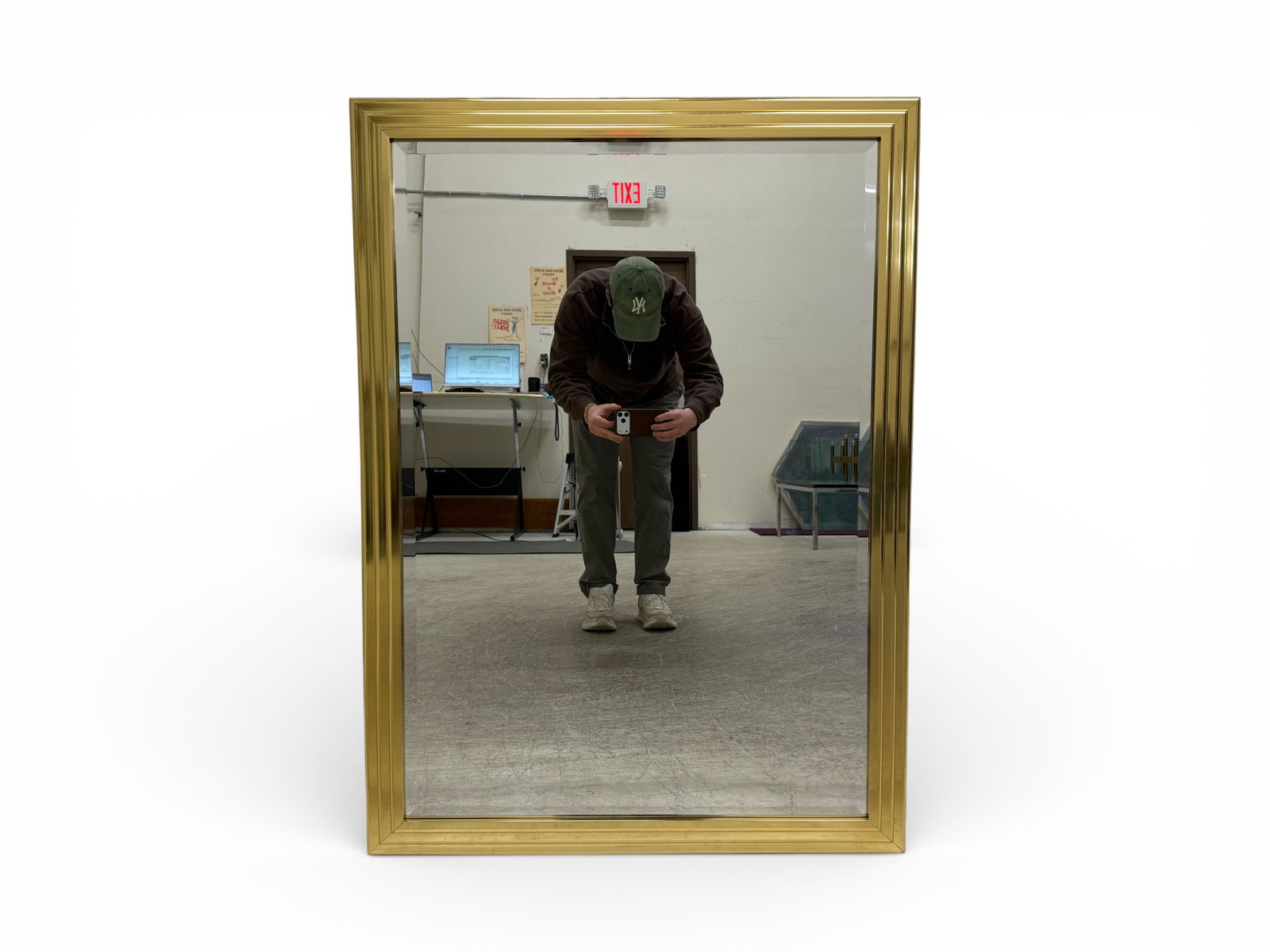 Brass Beveled Mirror (1 of 10)