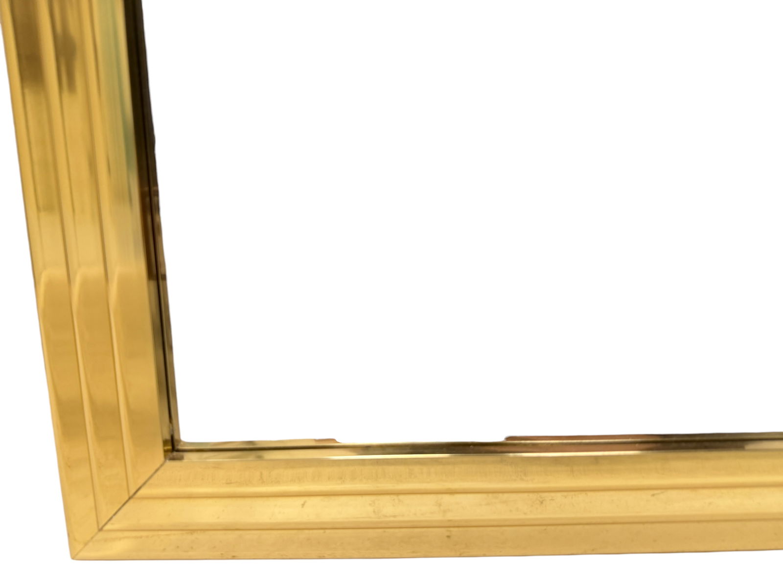 Brass Beveled Mirror - 7