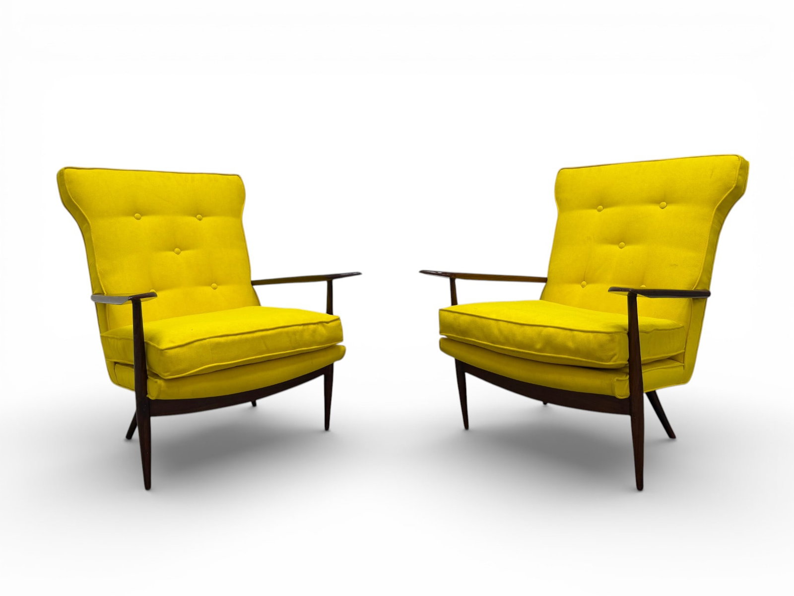 Widdicomb Walnut Lounge Chairs - Pair - 2