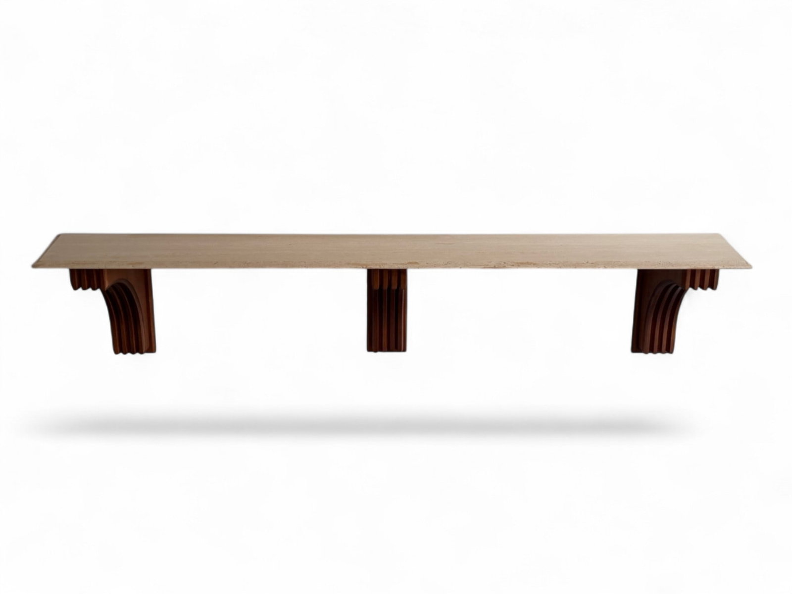 Travertine Wall Mounted Console Table - 2