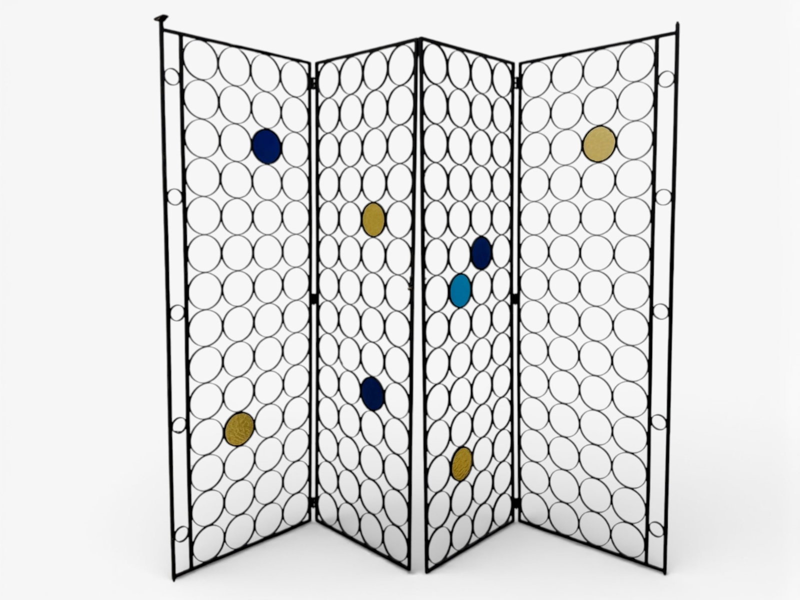 Mid-Century Metal Room Divider (1 of 11)