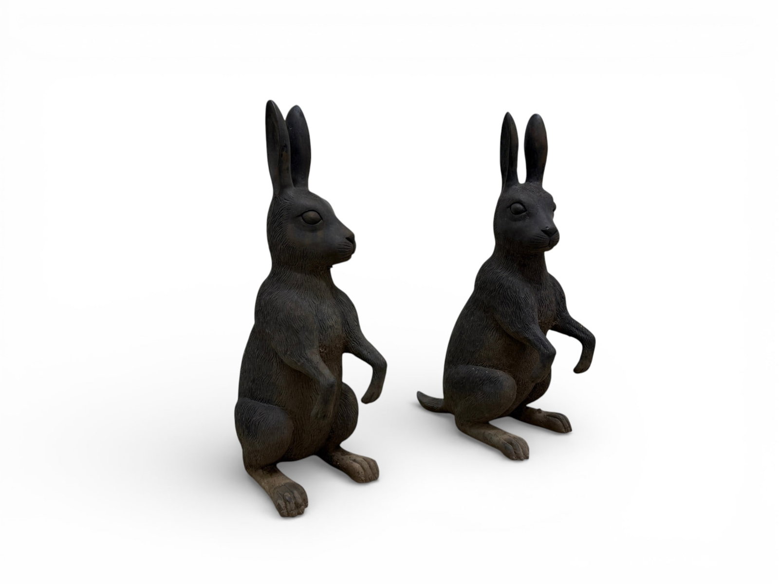 Pair of Bronze Rabbit Sculptures (1 of 6)
