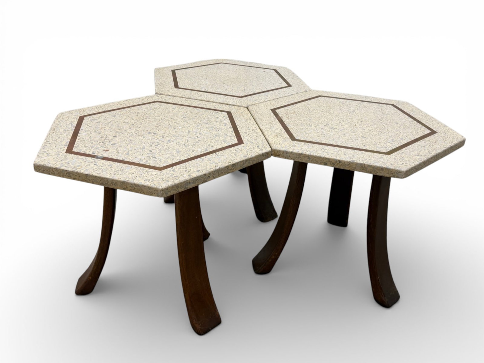 Harvey Probber Hexagonal Terrazzo Tables | 3 (1 of 19)