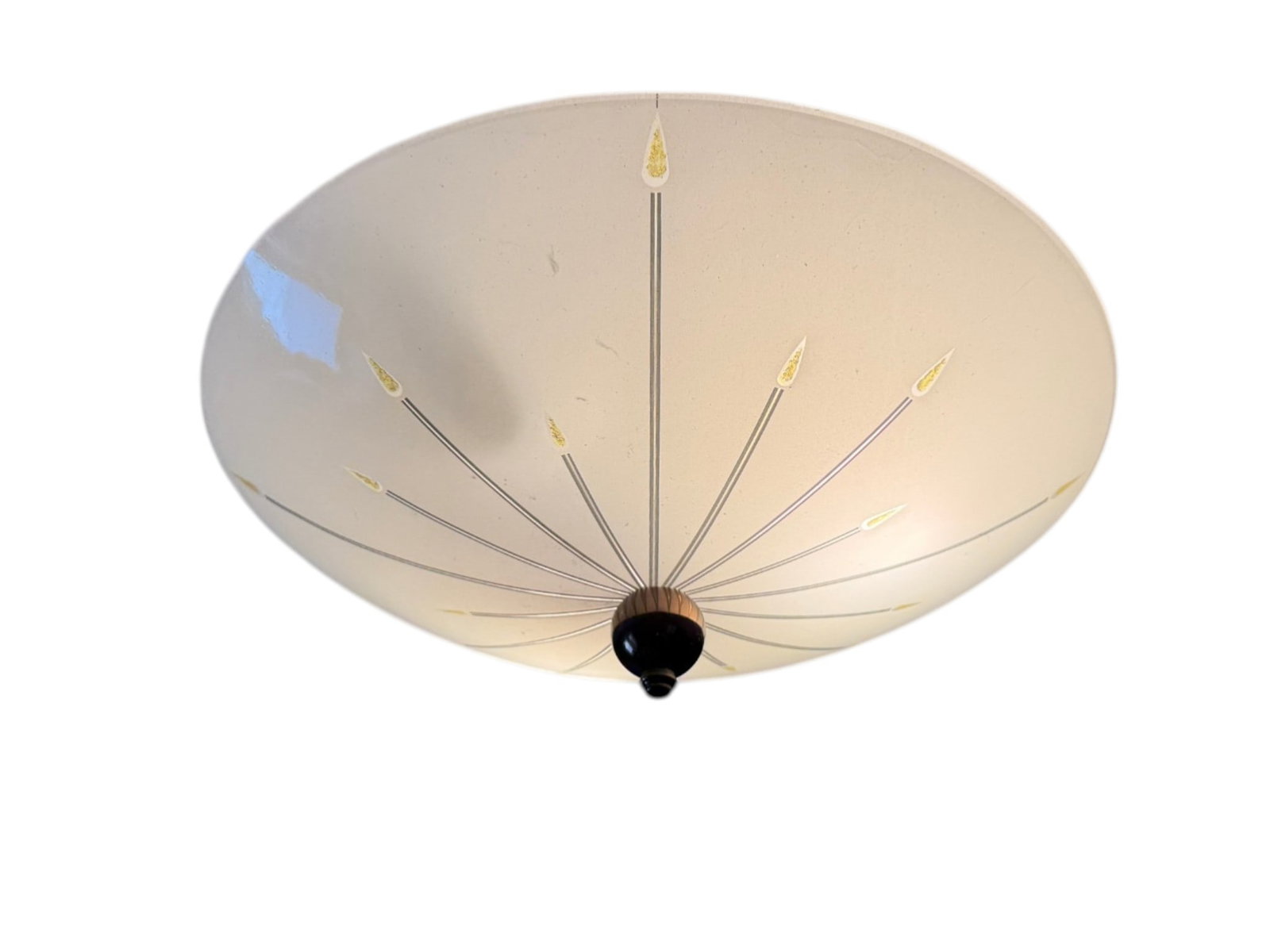1960's Medium Atomic Flush Mounted Ceiling Light - 2