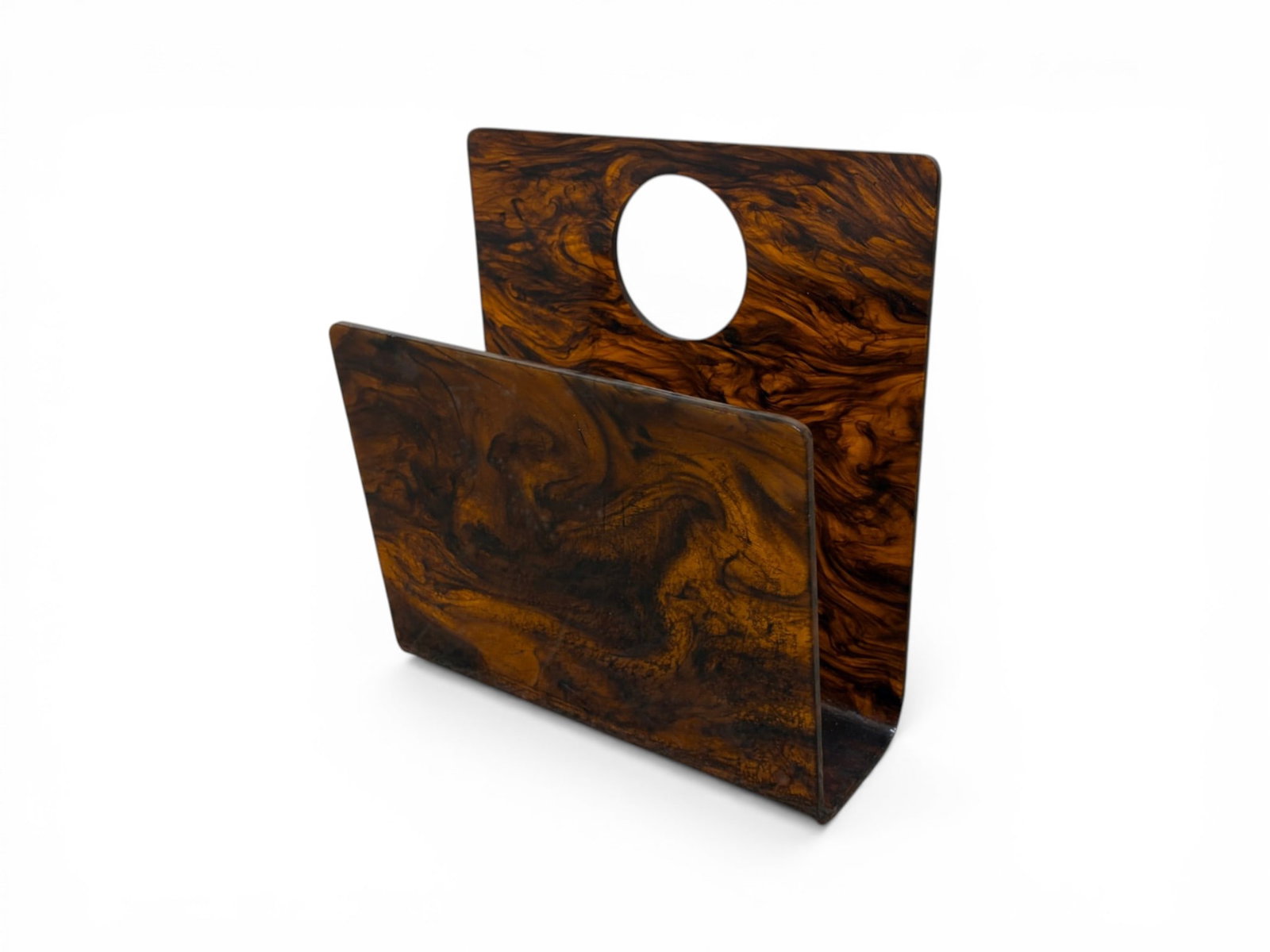 Faux Tortoiseshell Magazine Holder (1 of 9)