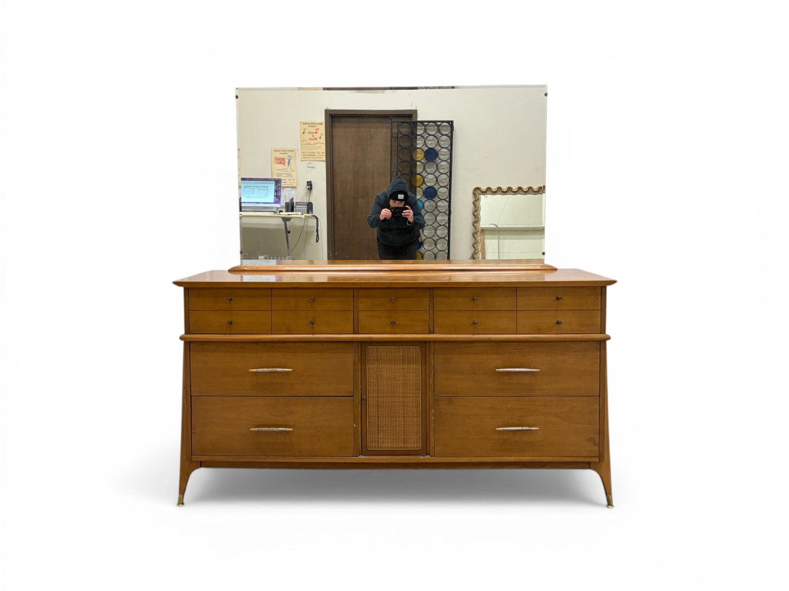 Mid-Century Modern Credenza With Mirror (1 of 17)