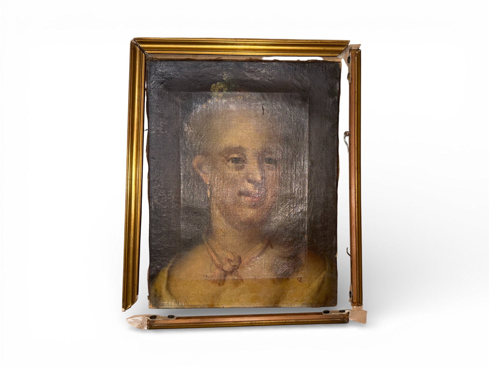 Signed Oil on Canvas: A signed oil on canvas depicting a woman Dimensions: H:16" W:12" D:1.5"