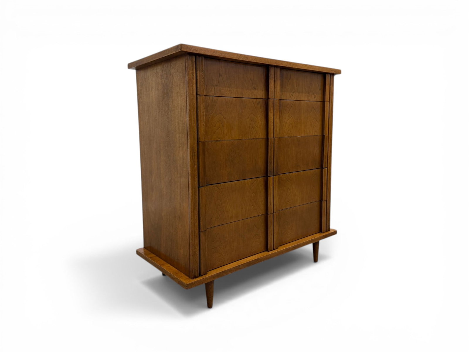 American of Martinsville Walnut 5-Drawer Dresser (1 of 13)