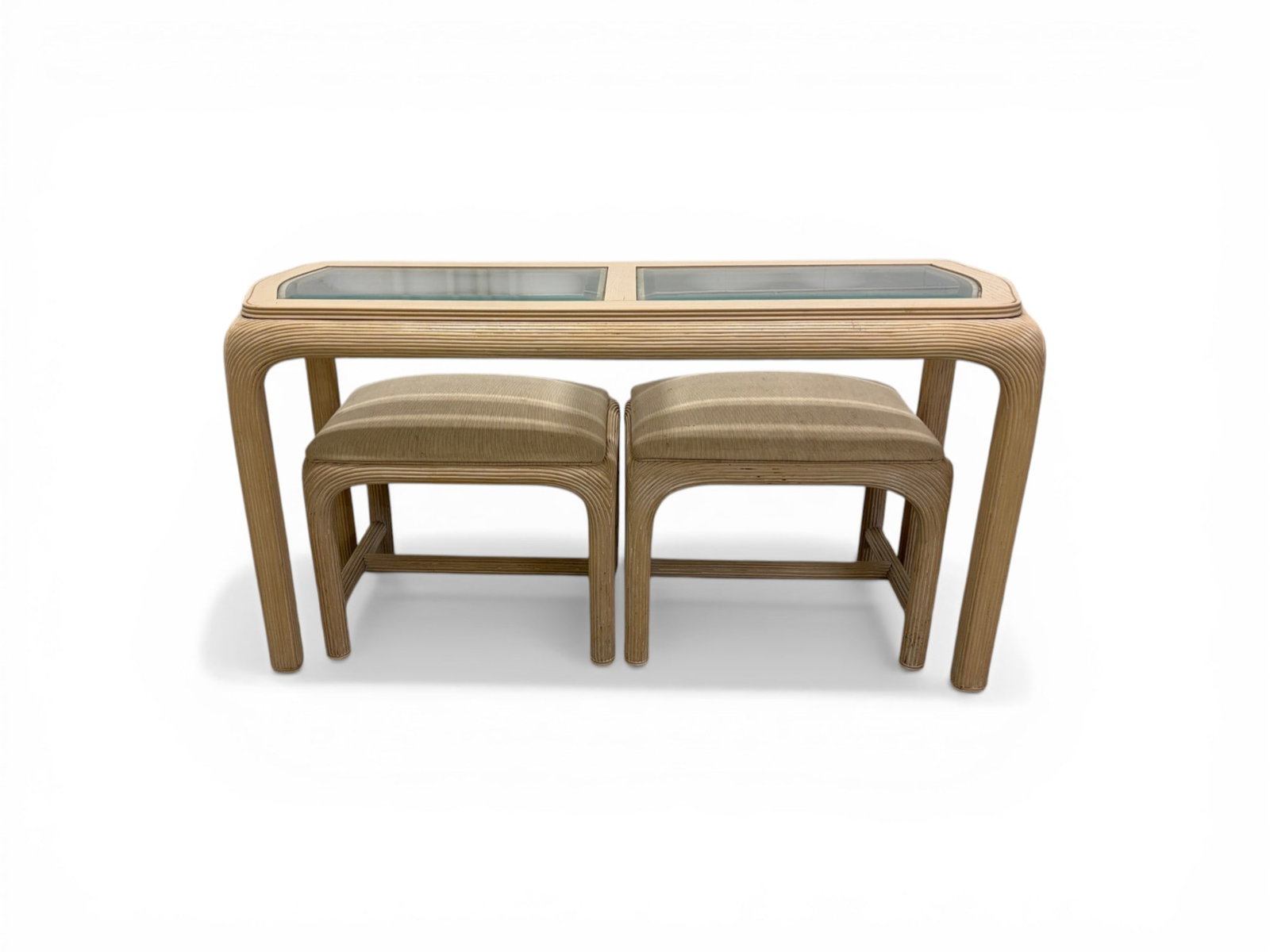Reeded Console With 2 Stools (1 of 13)