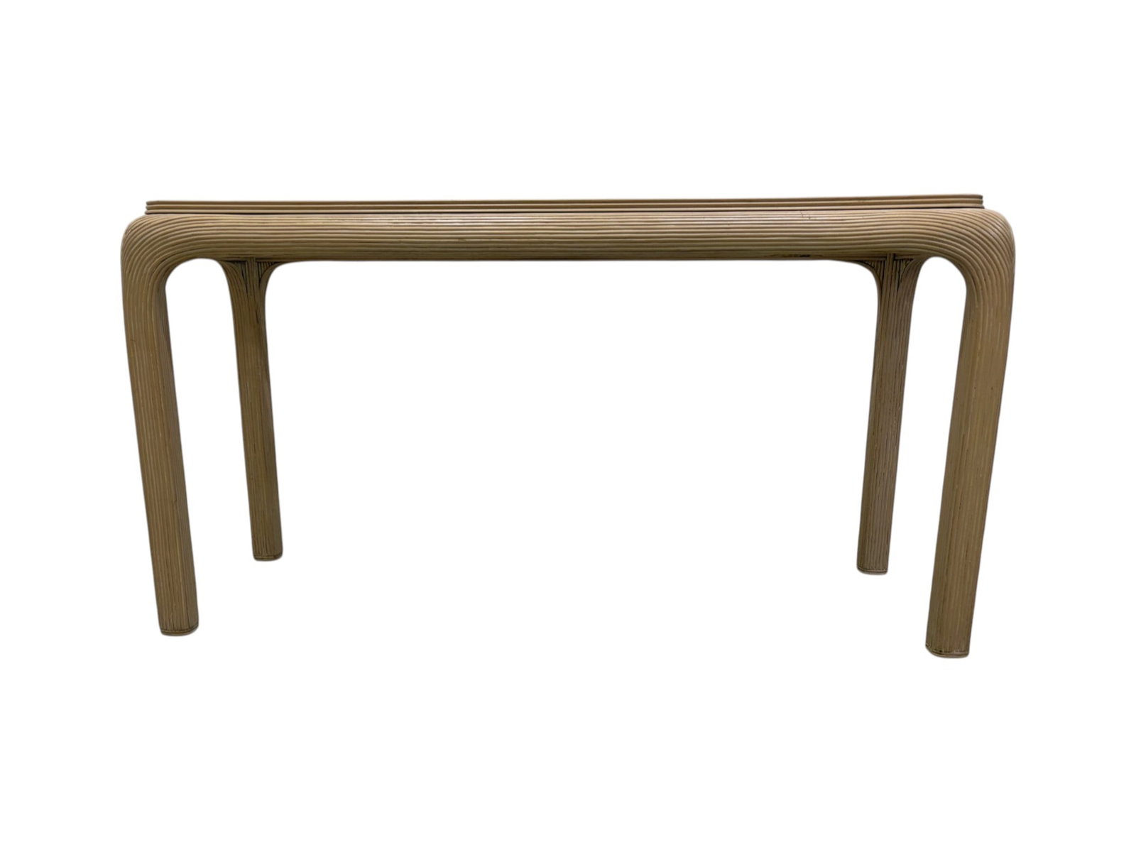 Reeded Console With 2 Stools - 4